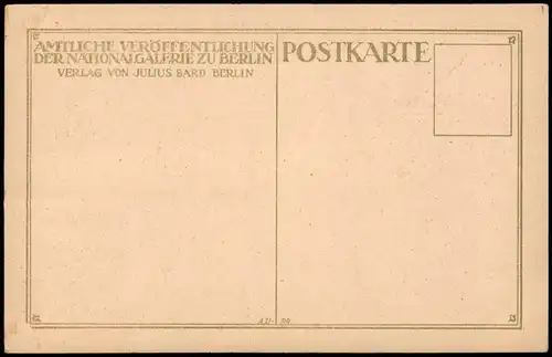 Künstlerkarte Gemälde Kunstwerk (Art) M.V. SCHWIND DIE ROSE 1910