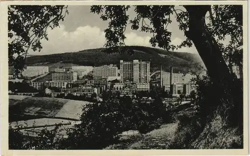 Postcard Zlin (Gottwaldov) Zlín Vogelschau auf die Bata-Werke 1940