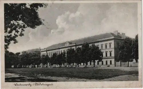 Postcard Leitmeritz Litoměřice Kaserne 1942  gel. Feldpost WK2