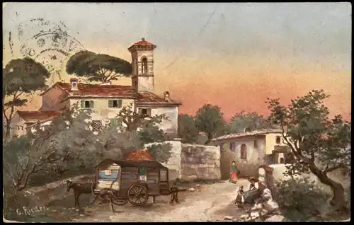 Ansichtskarte  Künstlerkarte Gemälde Kunstwerk (Art) von G. Rieder 1915