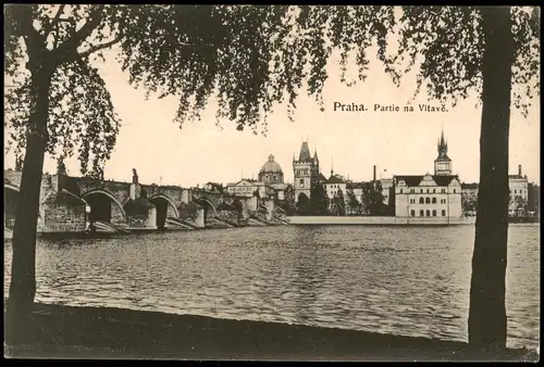 Postcard Prag Praha Partie na Vltavě 1925/1920