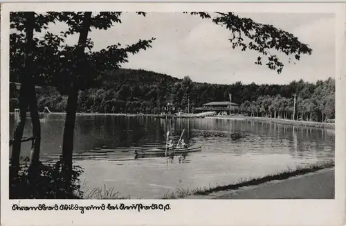 Postcard Neustadt (Oberschlesien) Prudnik Schwimmteich, Wildgrund 1941