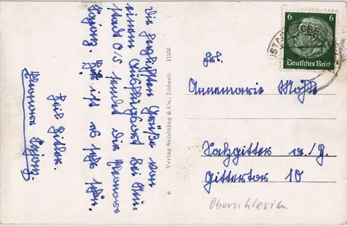 Postcard Neustadt (Oberschlesien) Prudnik Schwimmteich, Wildgrund 1941