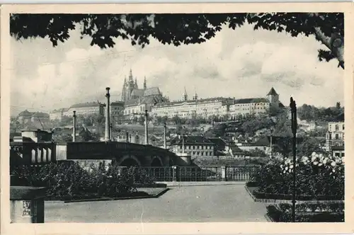 Burgstadt-Prag Hradschin/Hradčany Praha Hradschin/Hradčany und Manesbrücke 1928