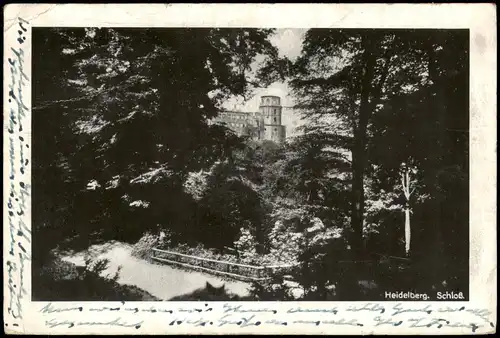 Ansichtskarte Heidelberg Heidelberger Schloss 1951