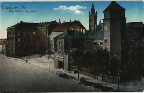 Königsberg (Ostpreußen) Калининград Kgl. Schloß, Hauptwache 1914