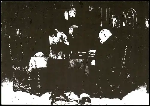 Ansichtskarte  Schach (Chess) Motivkarte zum Thema Schachspielen 1984