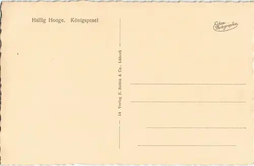 Ansichtskarte Hallig Hooge Königspesel Hallig - Küche 1932