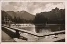 Ansichtskarte Oberammergau Schwimmbad 1942