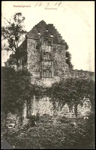 Ansichtskarte Neckargerach Minnenburg 1919