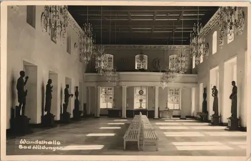 Ansichtskarte Bad Wildungen Wandelhalle Innenansicht 1938
