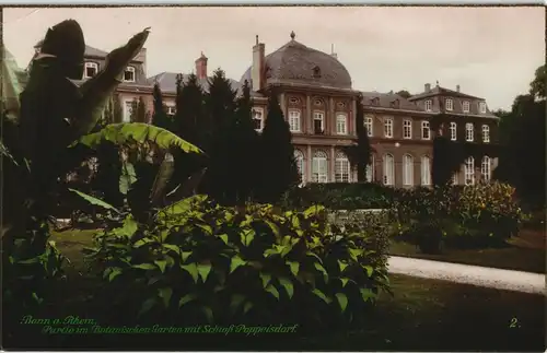 Ansichtskarte Bonn Partie im Botanischen Garten Schloß Poppelsdorf 1920