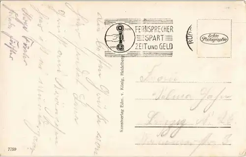 Ansichtskarte Rüdesheim (Rhein) Fabrik, Bahnhof, Stadt und Rhein 1930