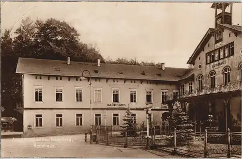 Ansichtskarte Liegau-Augustusbad-Radeberg Kurhaus Badehaus  1928     Stempel