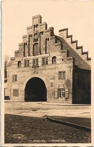 Ansichtskarte Flensburg Strassen Partie Nordertor 1930