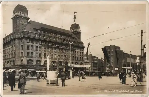 Ansichtskarte Essen (Ruhr) Blick auf Handelshof und Börse 1932