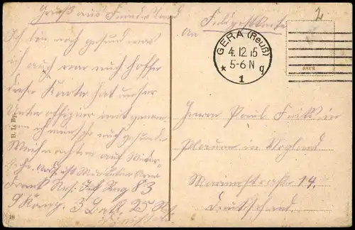Postcard Budapest Partie vor dem Westbahnhof 1915   im 1. WK Feldpost  (REUSS)