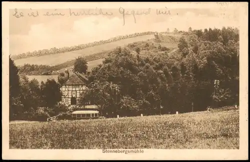 Ansichtskarte Stennebergsmühle-Moringen Gasthaus zur Stennebergsmühle 1928