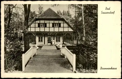 Ansichtskarte Bad Sassendorf Partie am Brunnenhaus 1940