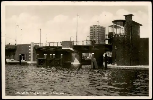 Postkaart Rotterdam Rotterdam Brug a/d. Nieuwe Koolhaven 1940