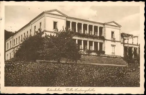 Ansichtskarte Edenkoben Ortsansicht Villa Ludwigshöhe 1930  Stempel EDENKOBEN