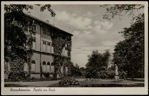 Ansichtskarte Krauchenwies Ortsansicht Krauchenwies Partie im Park 1930