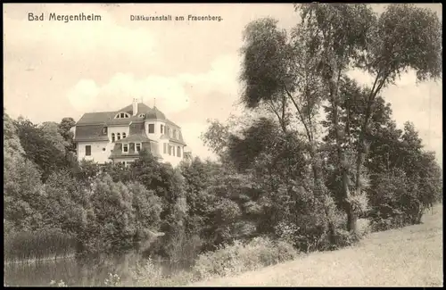 Ansichtskarte Bad Mergentheim Diätkuranstalt am Frauenberg 1910