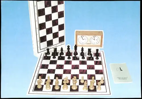 Ansichtskarte  Schach Chess - Spiel, Zeitschach verwendet Fernschach 2004
