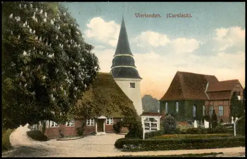 Ansichtskarte Curslack-Hamburg Ortsansicht Vierlanden (Curslack) 1910