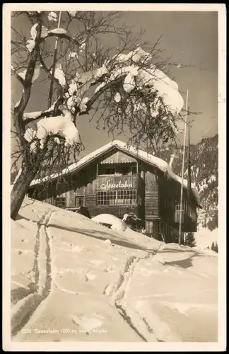 Ansichtskarte Oberstdorf (Allgäu) Sesselalm im Winter 1939