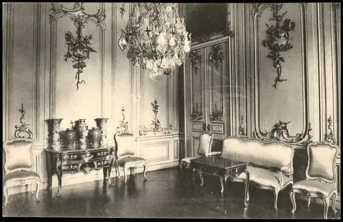 Ansichtskarte Kassel Cassel Schloss Wilhelmsthal - Blaues Wohnzimmer 1908