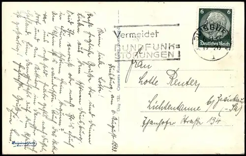 Ansichtskarte Meiderich-Beeck-Duisburg Stadtpark - Rosengarten 1933