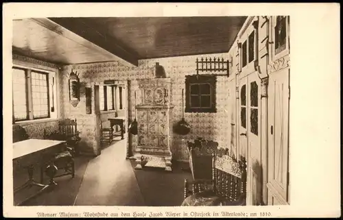 Altona Hamburg  Museum Wohnstube Haus Jacob Rieper Osterjork Altenlande 1917