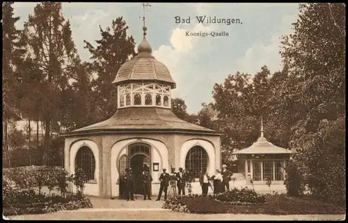 Ansichtskarte Bad Wildungen Koenigs-Quelle 1912