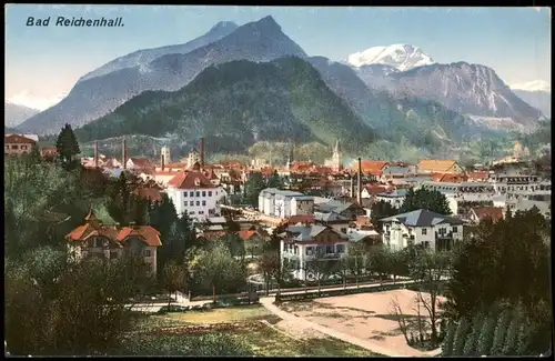 Ansichtskarte Bad Reichenhall Panorama-Ansicht Stadt-Ansicht 1921