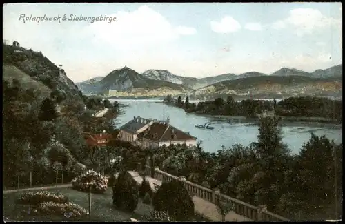 Rolandseck-Remagen Rhein Panorama am Rolandseck & Siebengebirge 1910