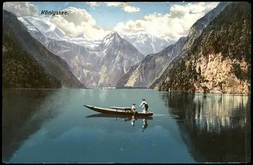 Ansichtskarte Schönau am Königssee Königssee, See- Alpen-Panorama 1919