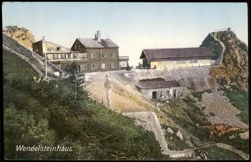 Ansichtskarte Bayrischzell Wendelstein und Wendelsteinhaus 1922