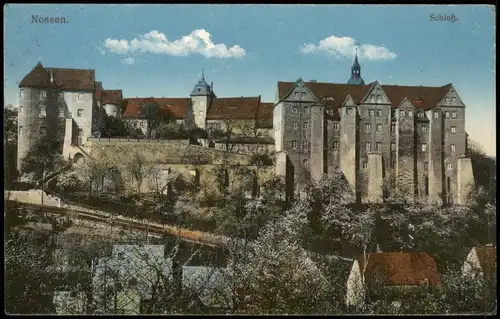 Ansichtskarte Nossen Schloss (Castle   1917 1. Weltkrieg Feldpost gelaufen