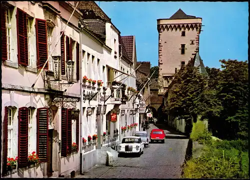 Ansichtskarte Zons-Dormagen Rheinstraße, Geschäfte - Mercedes Benz 1978