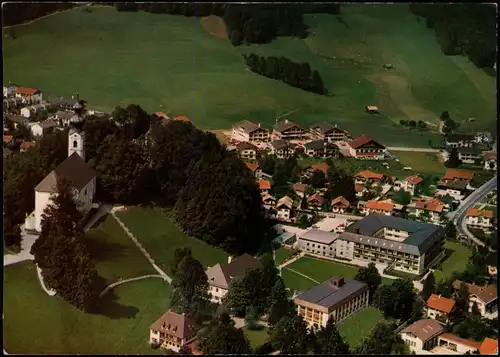 Ansichtskarte Ruhpolding Krankenhaus-Vinzentinum Luftbild 1976