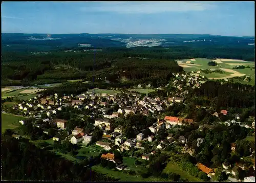 Königsfeld im Schwarzwald Panorama-Ansicht vom Flugzeug aus, Luftaufnahme 1976