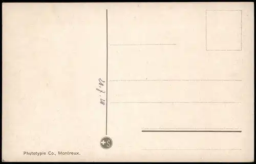 Ansichtskarte Veytaux Château de Chillon et les Dents du Midi 1920