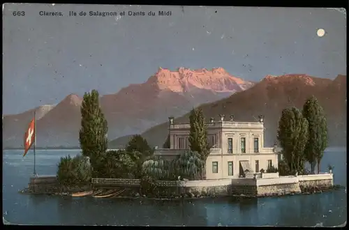 Clarens-Montreux (Muchtern) Clarens lle de Salagnon et Dants du Midi 1912
