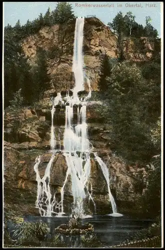 Oker-Goslar Romkerwasserfall im Okertal Harz Waterfall River-Falls 1921