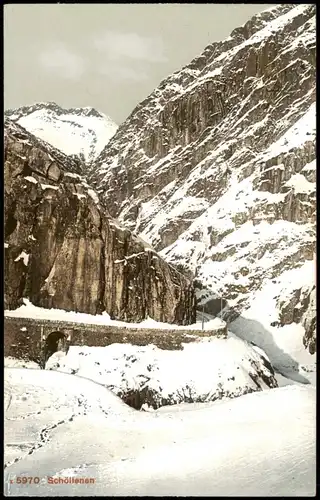 Ansichtskarte Andermatt Teufelsbrücke (Schöllenen) 1910
