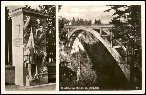 Ansichtskarte Rottenbuch Echelsbacher Brücke / Ammerhochbrücke - 2 Bild 1939