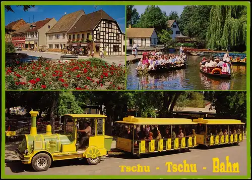 Lübbenau (Spreewald) Lubnjow Tschu - Tschu Bahn, Straße, Hafen 1995