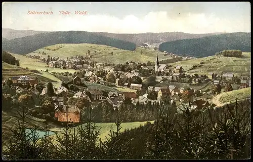 Ansichtskarte Stützerbach Panorama-Gesamtansicht 1910