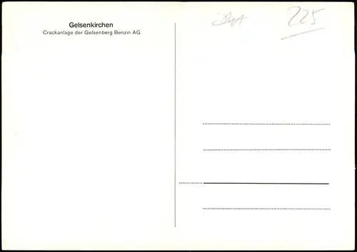 Gelsenkirchen Crackanlage der Gelsenberg Benzin AG Industrieanlage 1978